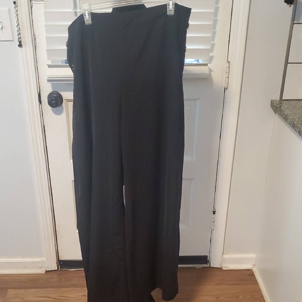 Zanzea Black Wide-Leg  Pants